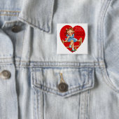 Komm rüber und sei mein Valentin! Button (Beispiel)