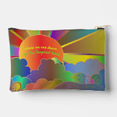 Komm runter Psychedelischer Druck Cut Sew Tasche (Rückseite)