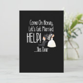 Komm, Schatz, lass uns Verheiratete Hilfe holen! F Einladung (Stehend Vorderseite)