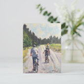 "Komm schon, Opa!" Postkarte (Stehend Vorderseite)