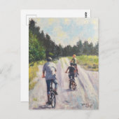 "Komm schon, Opa!" Postkarte (Vorne/Hinten)