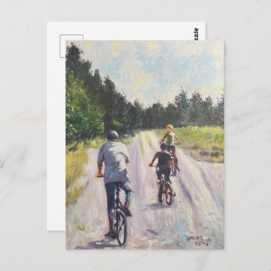 "Komm schon, Opa!" Postkarte (Vorne/Hinten)