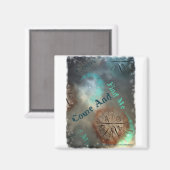 Komm und finde mich magnet (Vorderseite/Rückseite)