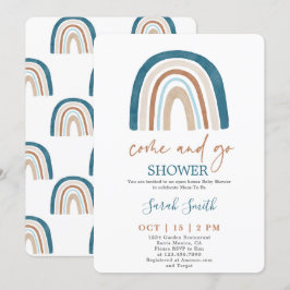 Komm und geh Rainbow Baby Showboy Einladung