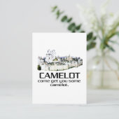 Komm und hol dir ein bisschen Camelot. Postkarte (Stehend Vorderseite)
