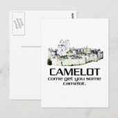 Komm und hol dir ein bisschen Camelot. Postkarte (Vorne/Hinten)