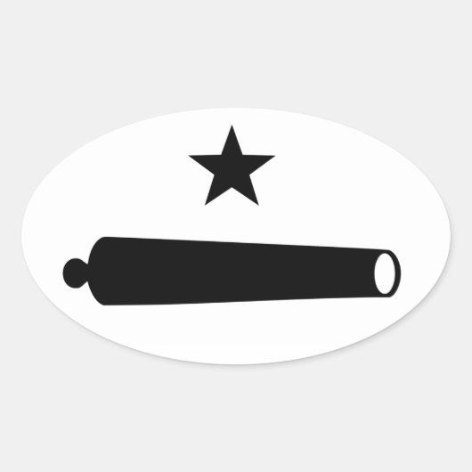 Komm und nimm das Logo (TX) Ovaler Aufkleber (Vorderseite)