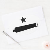 Komm und nimm das Logo (TX) Ovaler Aufkleber (Umschlag)