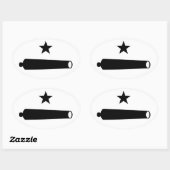 Komm und nimm das Logo (TX) Ovaler Aufkleber (Blatt)