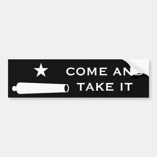 Komm und nimm es Flag ~ Texas Autoaufkleber (Vorne)