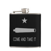 Komm und nimm es Flag ~ Texas Flachmann (Vorderseite)