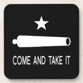 Komm und nimm es Flag ~ Texas Getränkeuntersetzer (Vorderseite)
