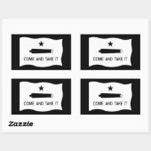 Komm und nimm es Flag ~ Texas Rechteckiger Aufkleber (Blatt)