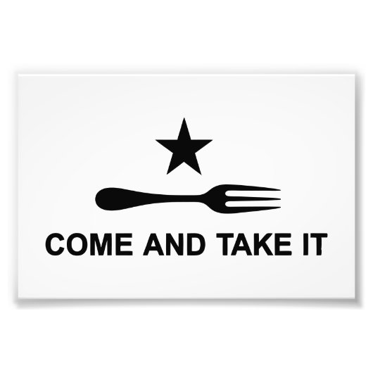 Komm und nimm es fotodruck (Vorne)