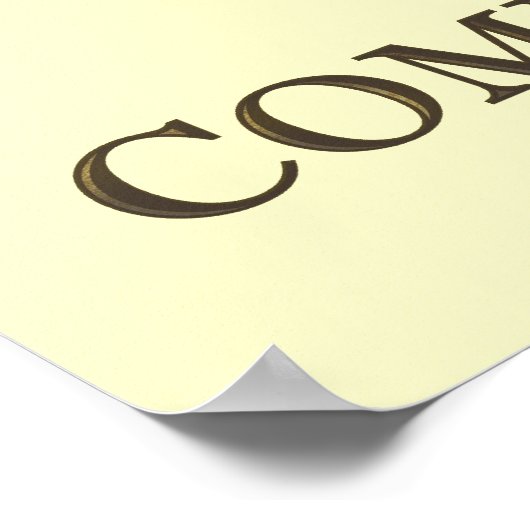 Komm und nimm es poster (Ecke)