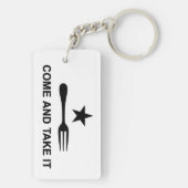 Komm und nimm es schlüsselanhänger (Rückseite)