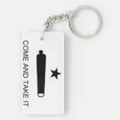 Komm und nimm es schlüsselanhänger (Rückseite)