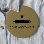 Komm und nimm es! Texas Staat Schlachtflagge Button (Beispiel)