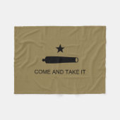 Komm und nimm es! Texas Staat Schlachtflagge Fleecedecke (Vorderseite (Horizontal))