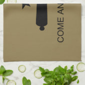 Komm und nimm es! Texas Staat Schlachtflagge Geschirrtuch (Gefaltet)