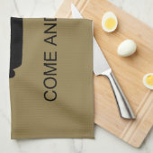 Komm und nimm es! Texas Staat Schlachtflagge Geschirrtuch (Viertel Falte)