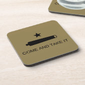 Komm und nimm es! Texas Staat Schlachtflagge Getränkeuntersetzer (Linke Seite)