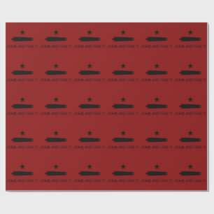Komm und Nimm es! Texas State Battle Flag Geschenkpapier