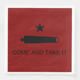 Komm und Nimm es! Texas State Schlachtflagge Serviette