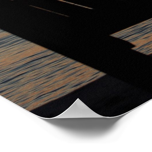 Komm und sieh dir den Sonnenuntergang an Poster (Ecke)