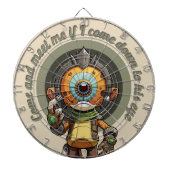 Komm und treffe mich, wenn ich ihm auf die Augen k Dartscheibe (vorne)