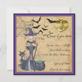 Komm, wenn du es wagst, Halloween-Party zu schreie Einladung (Vorderseite)