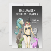 Komm, wie du Halloween-Einladung bist