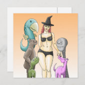 Komm, wie du Halloween-Einladung bist Einladung (Vorne/Hinten)