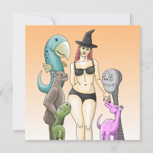 Komm, wie du Halloween-Einladung bist Einladung (Vorderseite)