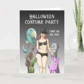 Komm, wie du Halloween-Einladung bist Einladung (Vorderseite)