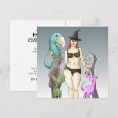 Komm, wie du Halloween-Einladung bist Einladung (Vorne/Hinten)