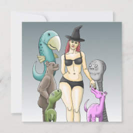 Komm, wie du Halloween-Einladung bist Einladung