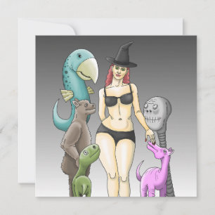 Komm, wie du Halloween-Party bist Einladung