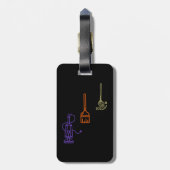 Komm, wir fliegen gepäckanhänger (Rückseite vertikal)