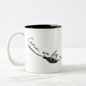 Komm, wir fliegen zweifarbige tasse (Links)