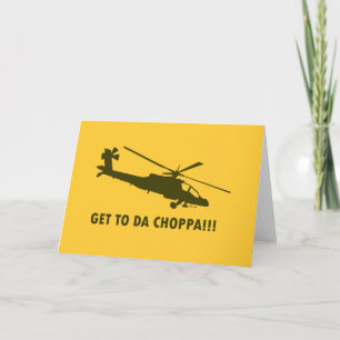 Komm zu Da Choppa!!! Feiertagskarte
