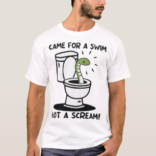 Komm zu einem Schwimm Got Schrei Funny Schlange T-Shirt