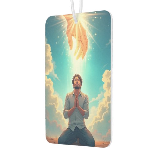 Komm zu Jesus Autolufterfrischer (Links)