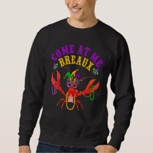 Komm zu Me Breaux Crawfish Mardi Gras Outfit Kid Sweatshirt