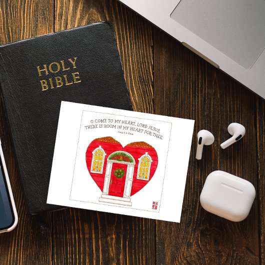 Komm zu meinem HERRN Jesus Inspiration Postkarte