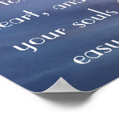 Komm zu mir, alle, die Bibelverse Matthew 11 Poster (Ecke)