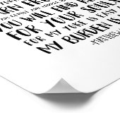Komm zu mir, alle, Matthew 11:28-30 Poster (Ecke)