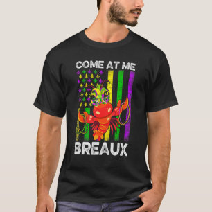 Komm zu mir Breaux American Flag Crawfish Beads Ma T-Shirt