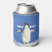 Komm zu mir Bro Meme Penguin Dosenkühler (Kanne Rückseite)