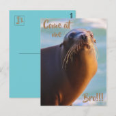 Komm zu mir bro! postkarte (Vorne/Hinten)